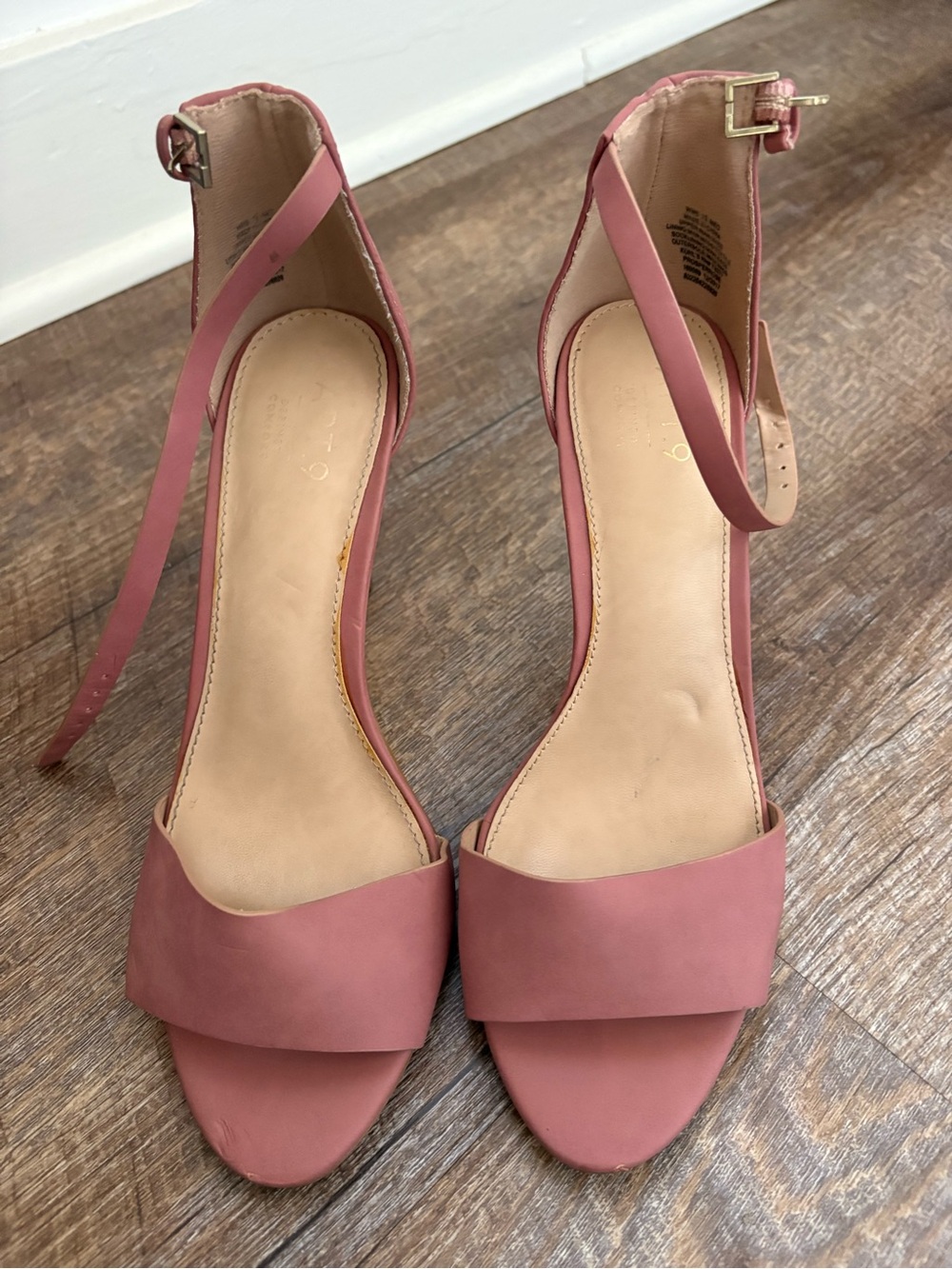Apt. 9 Mauve Pink Ankle-Strap Block Heel Sandals